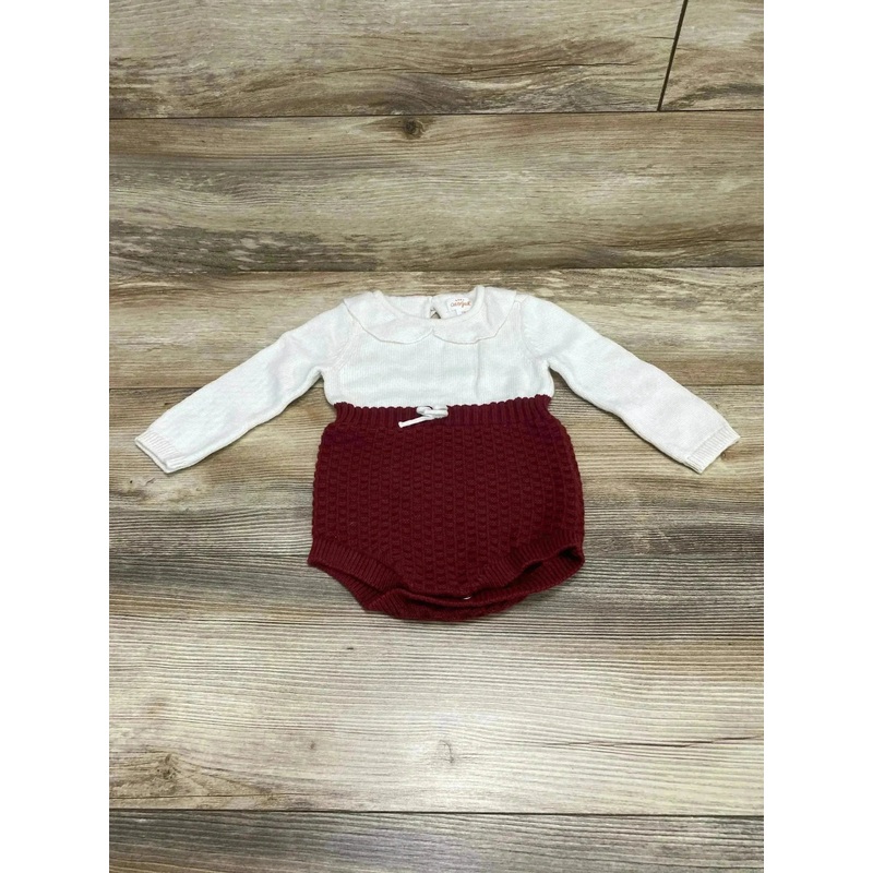 Cat & Jack Sweater Romper White sz 12m