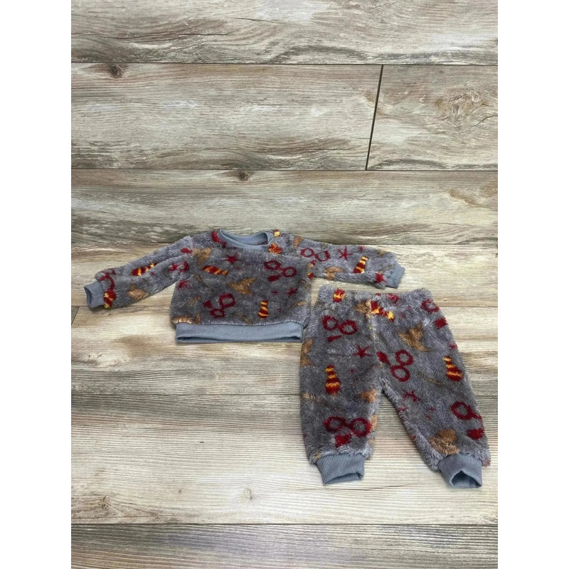 Harry Potter 2pc Plush Sweatshirt & Pants Set Grey sz 3-6m