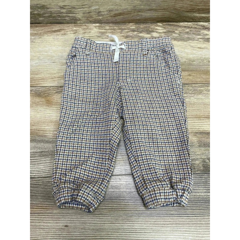 Janie and Jack Houndstooth Jogger Brown sz 6-12m