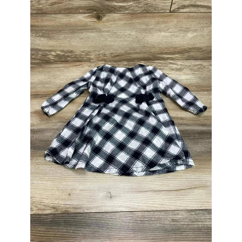 Just One You Buffalo Check Dress White/Black sz 18m
