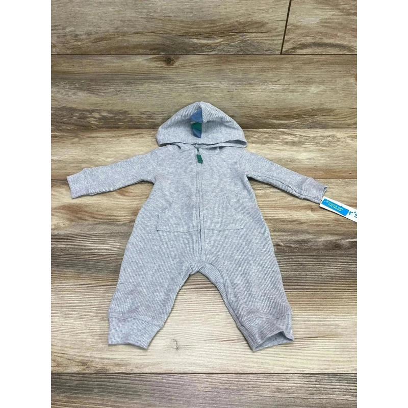 NEW Carter’s Hooded Thermal Coverall Grey sz 3m