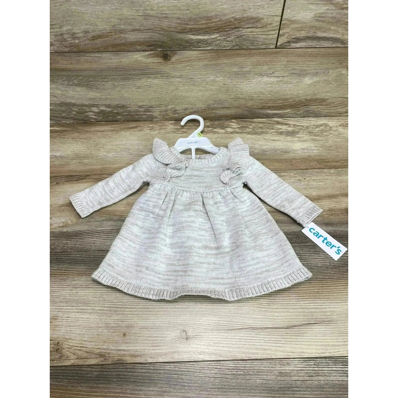 NEW Carter’s Knit Sweater Dress & Bloomers Grey sz 3m