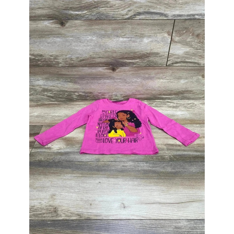 NEW Children’s Place Love Your Hair Shirt Pink sz 2T