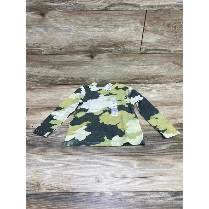 NEW Old Navy Long Sleeve Shirt Green sz 4T