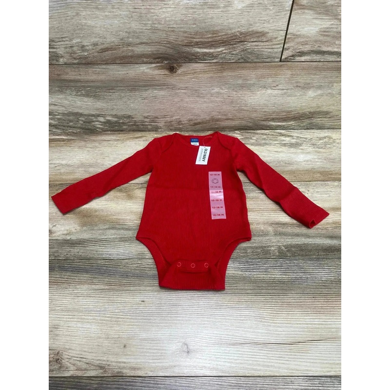NEW Old Navy Rib-Knit Red Bodysuit sz 12-18m