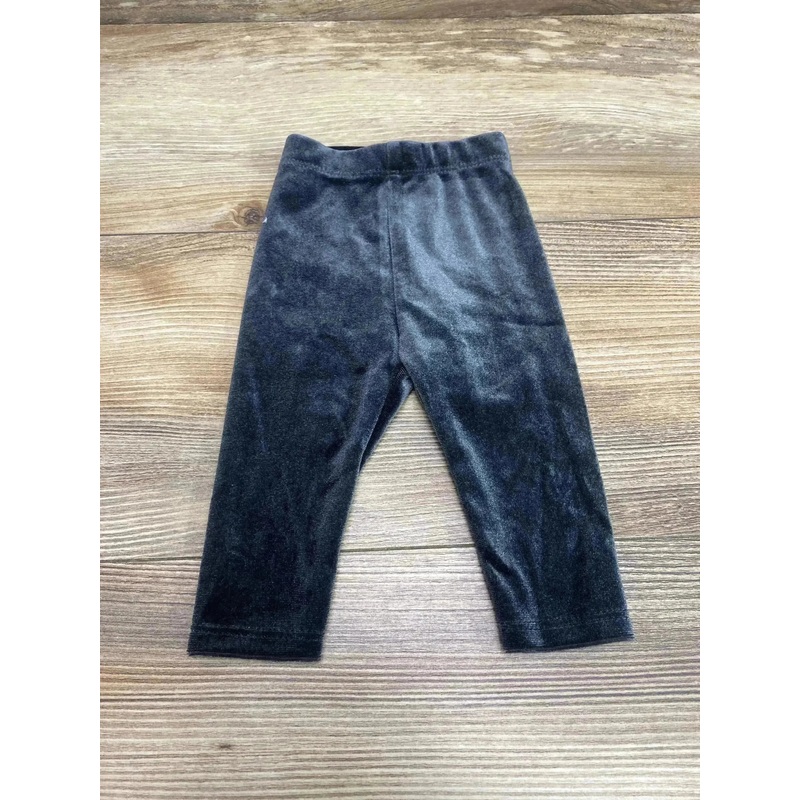 Okie Dokie Velour Leggings Black sz Newborn