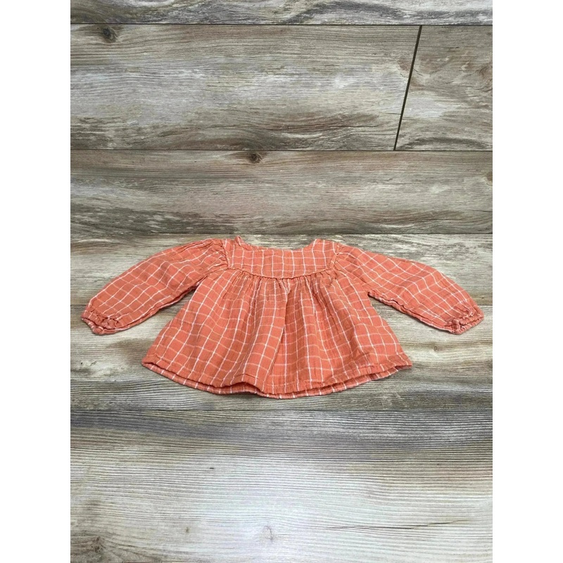Old Navy Crepe Balloon-Sleeve Top Orange sz 2T