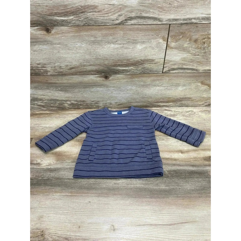Old Navy Striped Sweatshirt Grey sz 18-24m