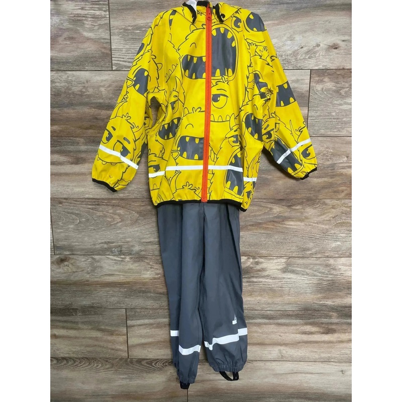 Orline Pro Kids Rain Suit Yellow/Grey sz 5T