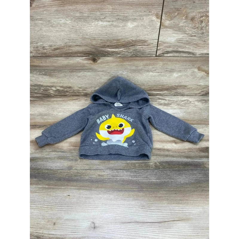 Pinkfong Baby Shark Hoodie Grey sz 12m