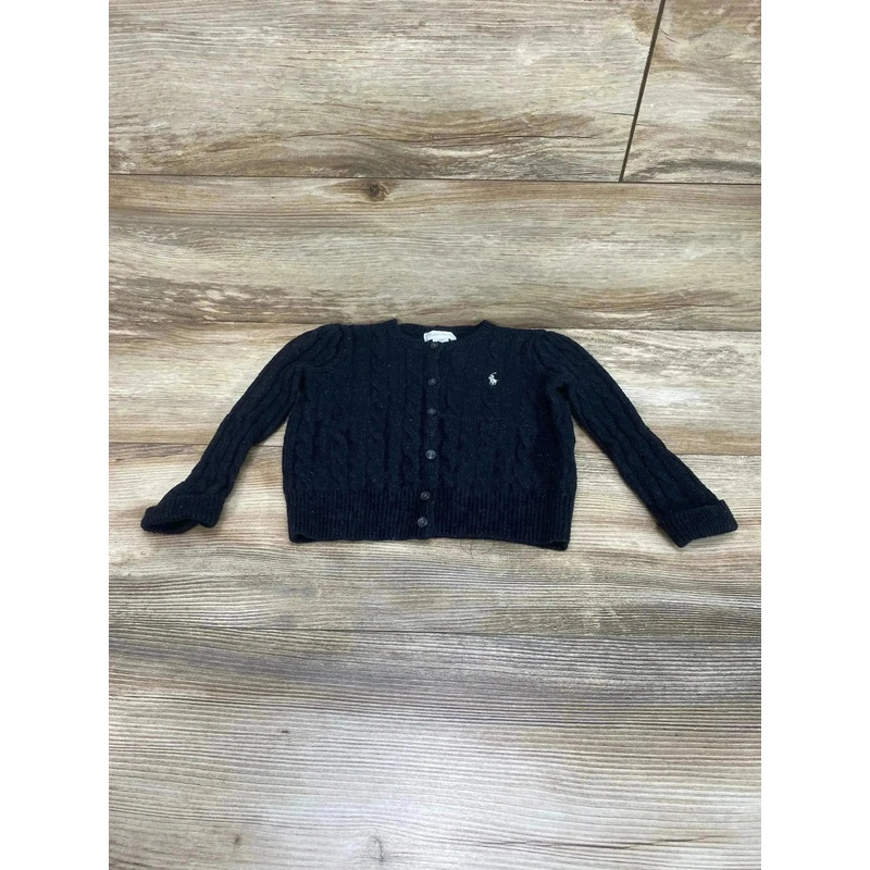 Ralph Lauren Cable-Knit Cardigan Black sz 24m