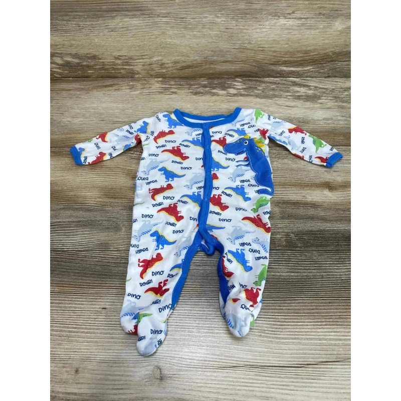 Sweet & Soft Dino Sleeper White sz 0-3m