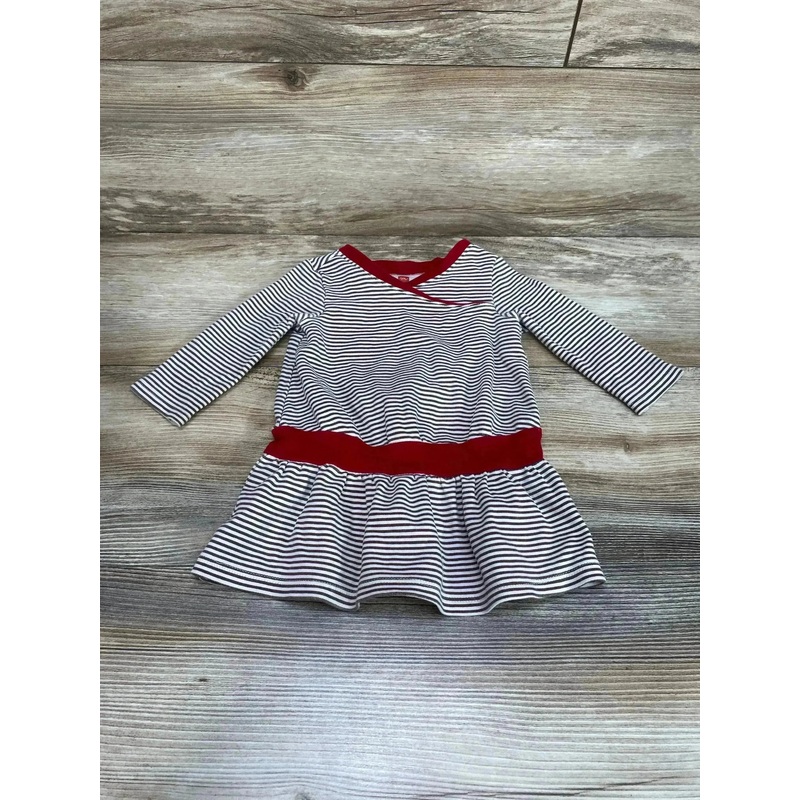 TEA Striped Twirl Dress Brown sz 6-12m