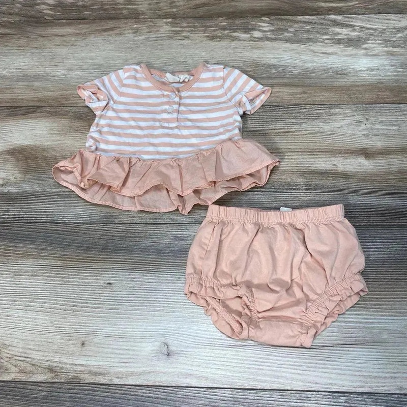 BabyGap 2pc Striped Top & Bloomers sz 0-3m Pink 0-3M Used