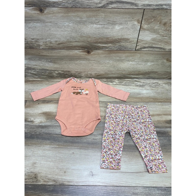 Carter’s 2pc Little and Loved Bodysuit & Leggings Pink sz 6m