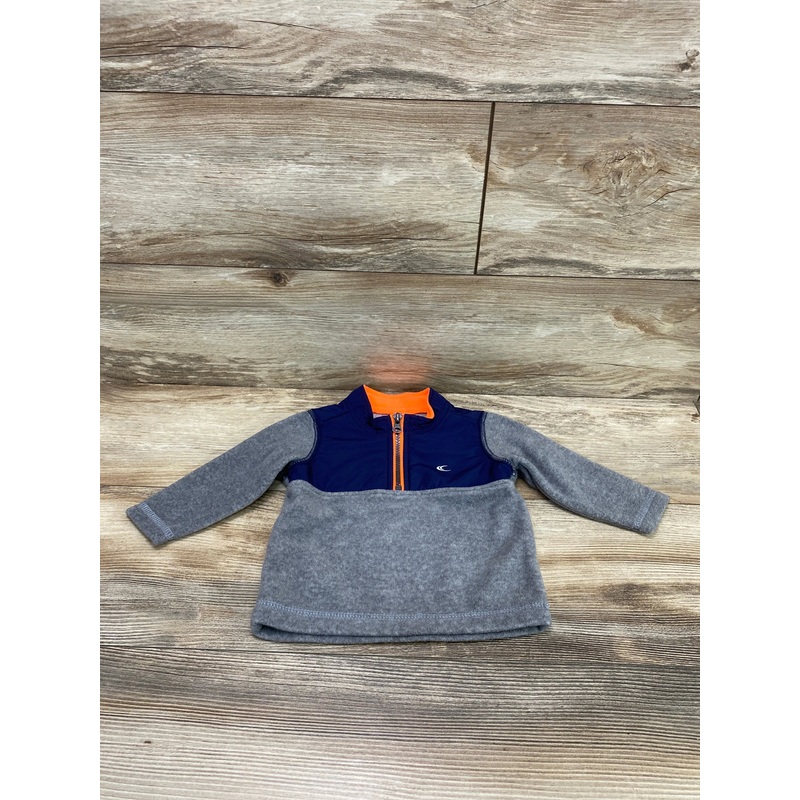 Carter’s Full Zip Fleece Jacket Grey/Navy sz 9m