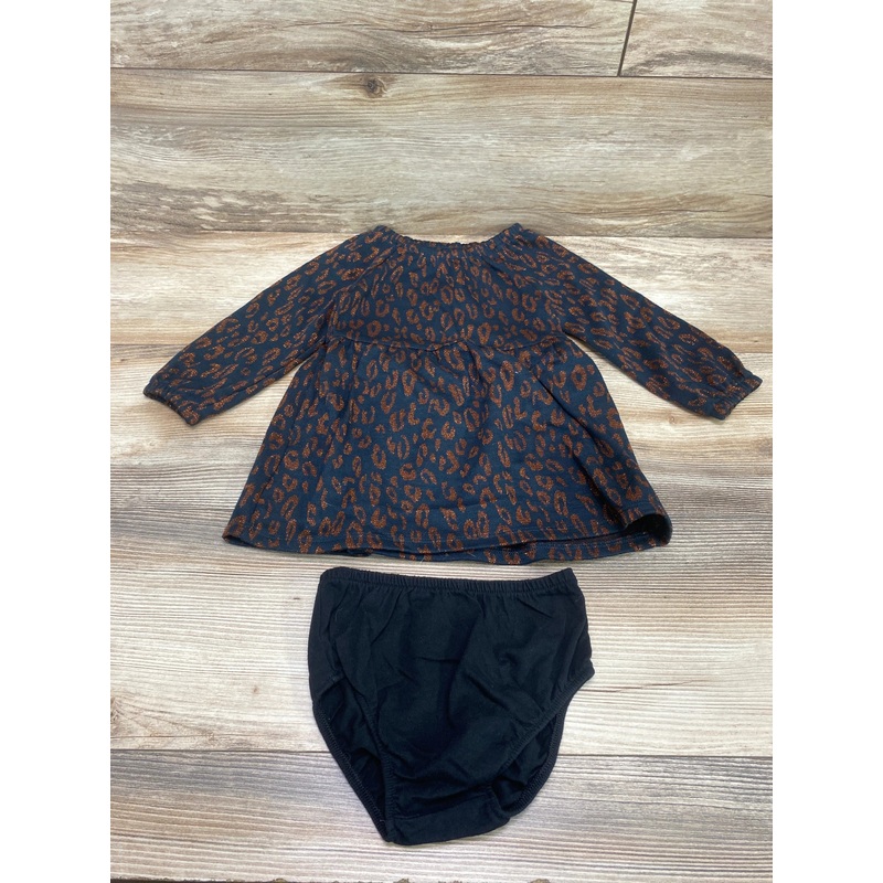 Cat & Jack 2pc Leopard Print Dress & Bloomers sz 18m