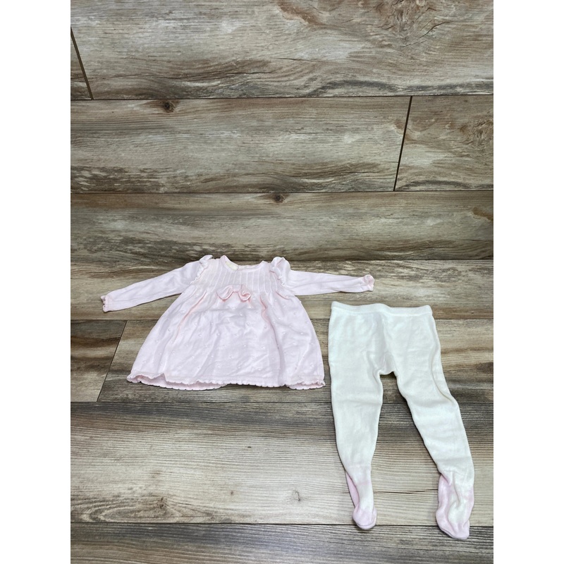 First Impressions 2pc Knit Sweater & Bloomers Pink sz 3-6m