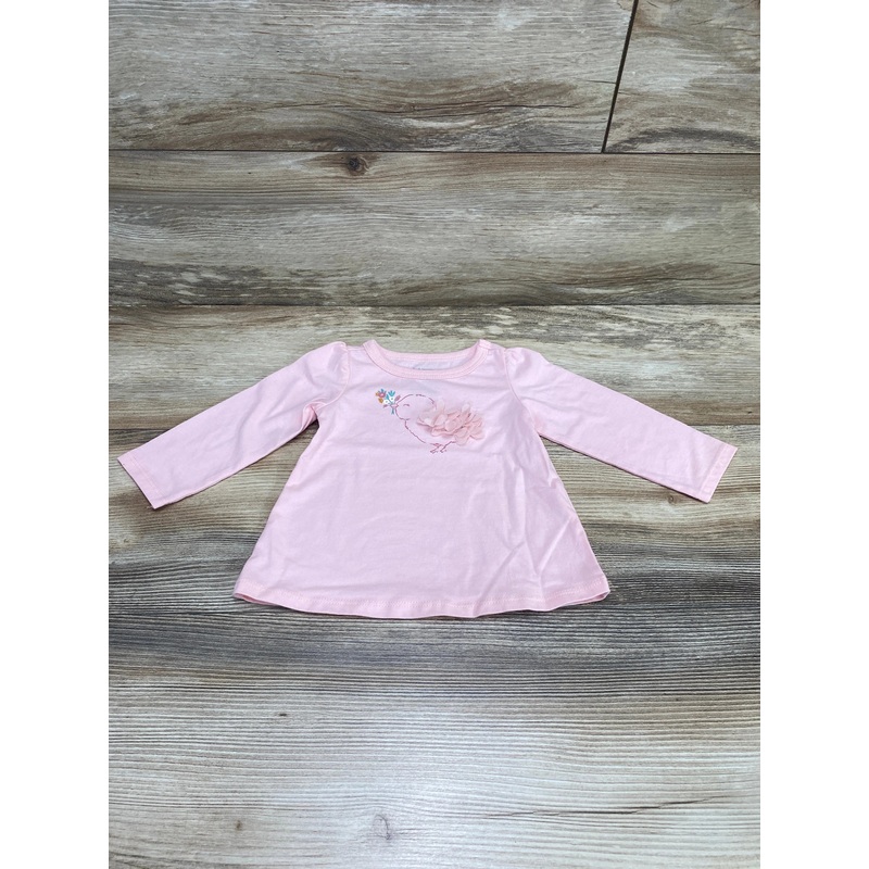 First Impressions Birdie Shirt Pink sz 6-9m