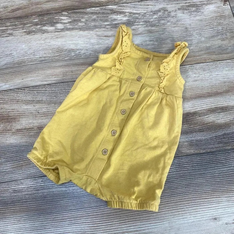 Grayson Mini Tank Shortie Romper sz 0-3m Yellow 0-3m Used