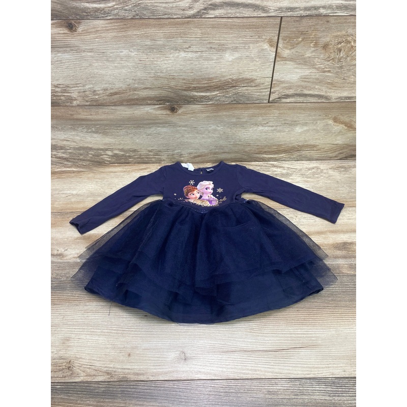 H&M Disney Frozen Tulle Dress Navy sz 2T