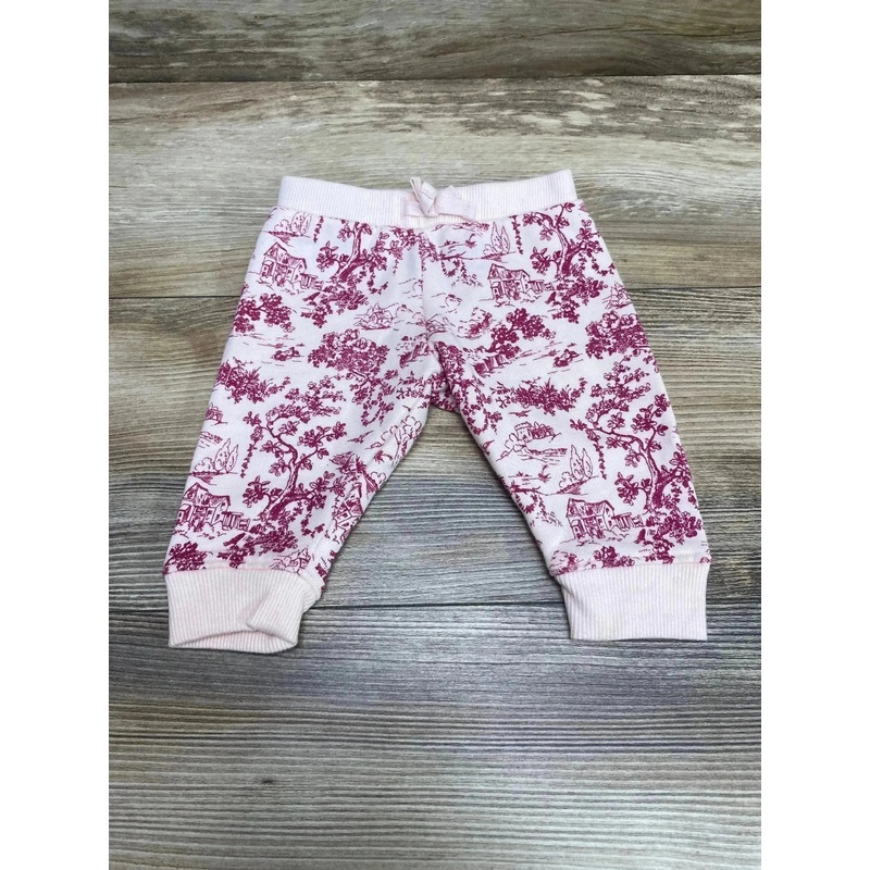 Janie and Jack Toile Print Joggers Pink sz 3-6m
