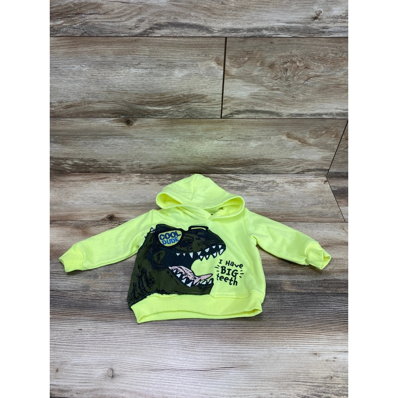 Kids Headquarters I Have Big Teeth Hoodie Yellow sz 12m