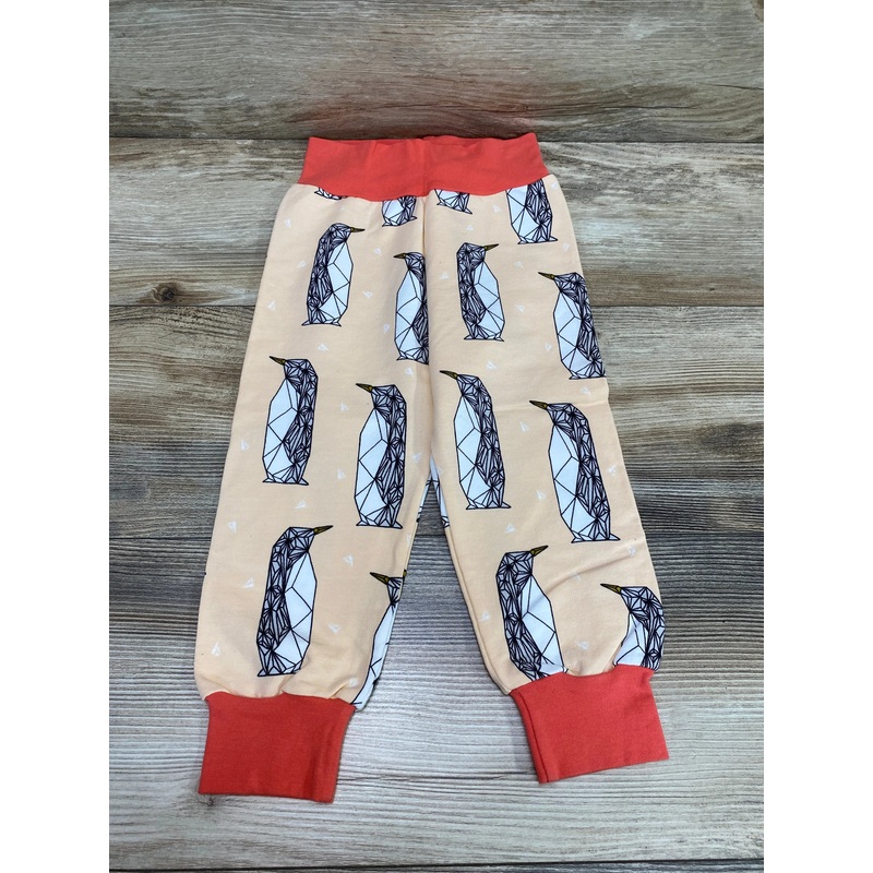 NEW BeanerooBaby Penguin Pants Pink sz 18-24m
