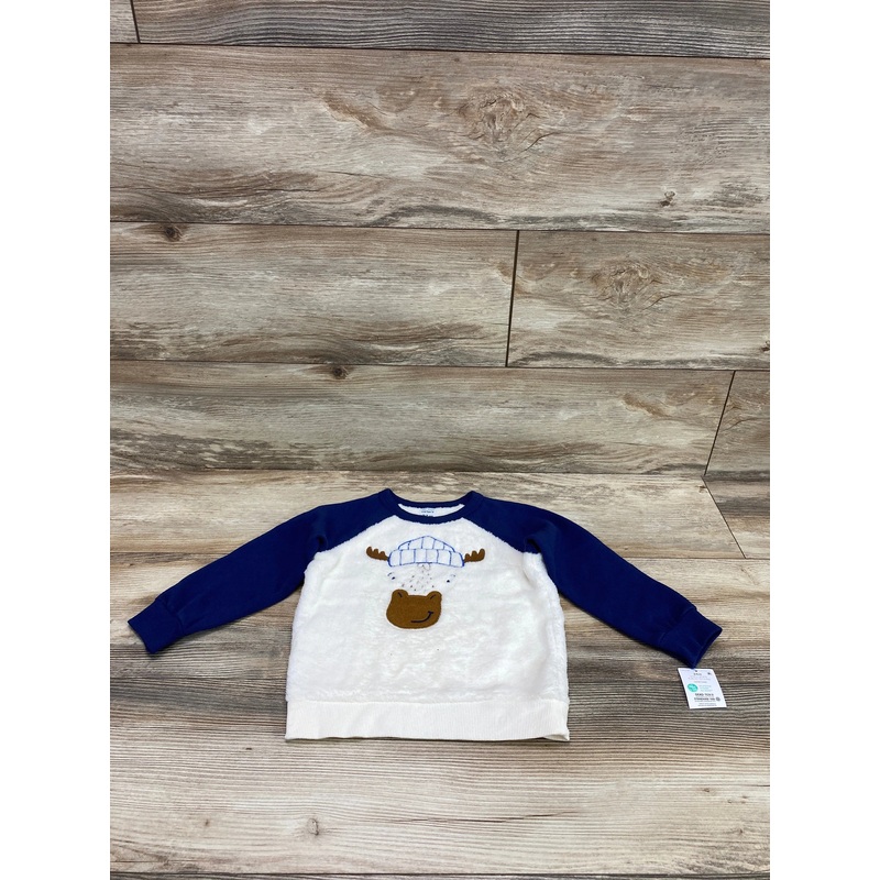 NEW Carter’s Moose Sweatshirt Navy sz 24m