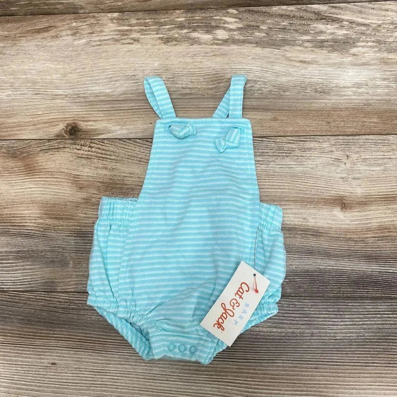 NEW Cat & Jack Textured Romper sz 0-3M Blue 0-3M New
