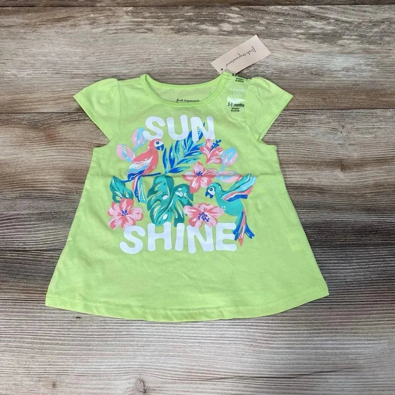 NEW First Impressions Sun Shine Shirt sz 6-9m Green 6-9m New