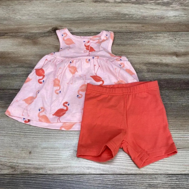 NEW Just One You Flamingo Top & Shorts sz 3m Pink 3m New