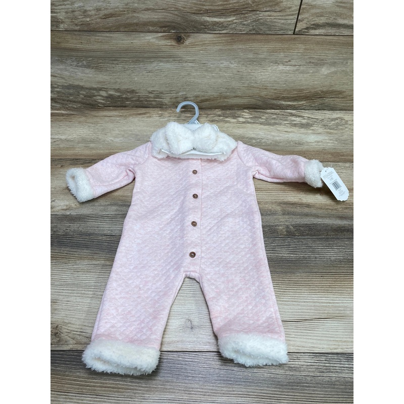 NEW Kyle & Deena 2pc Quilted Coverall & Headband Pink sz 0-3m