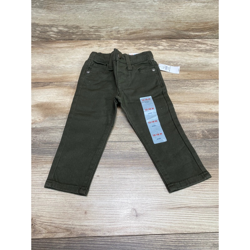 NEW Old Navy Skinny 360 Stretch Olive Jeans sz 12-18m