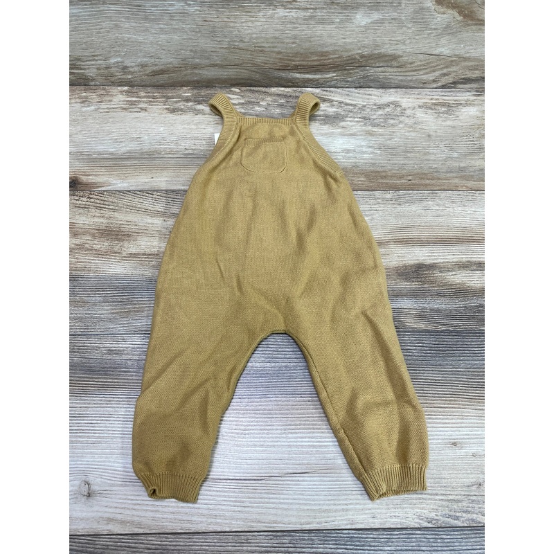 NEW Quincy Mae Knit Overall Yellow sz 6-12m