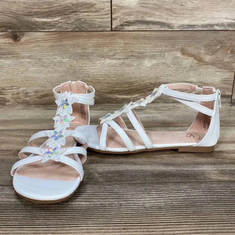 NEW SO Loganberry Gladiator Sandals sz 4Y White 4Y New