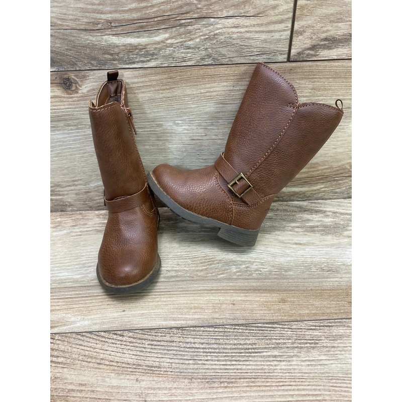 OshKosh Lumi Girls’ Riding Boots Brown Sz 5c