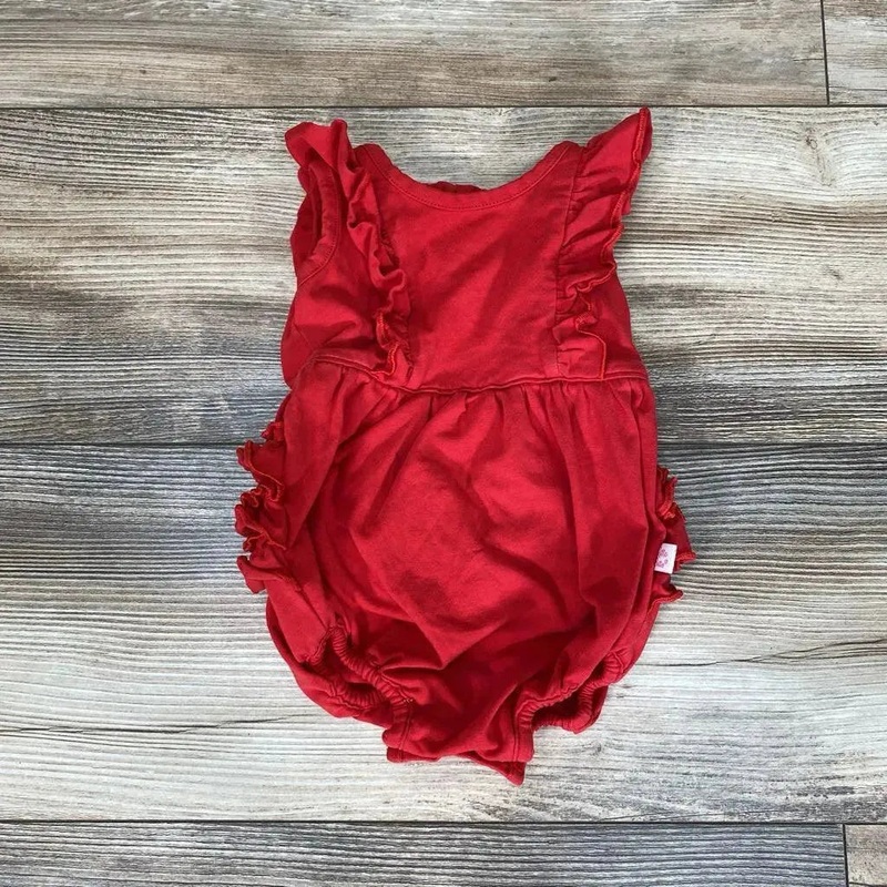 Ruffle Butts Ruffle Bubble Romper sz 0-3m Red 0-3m Used