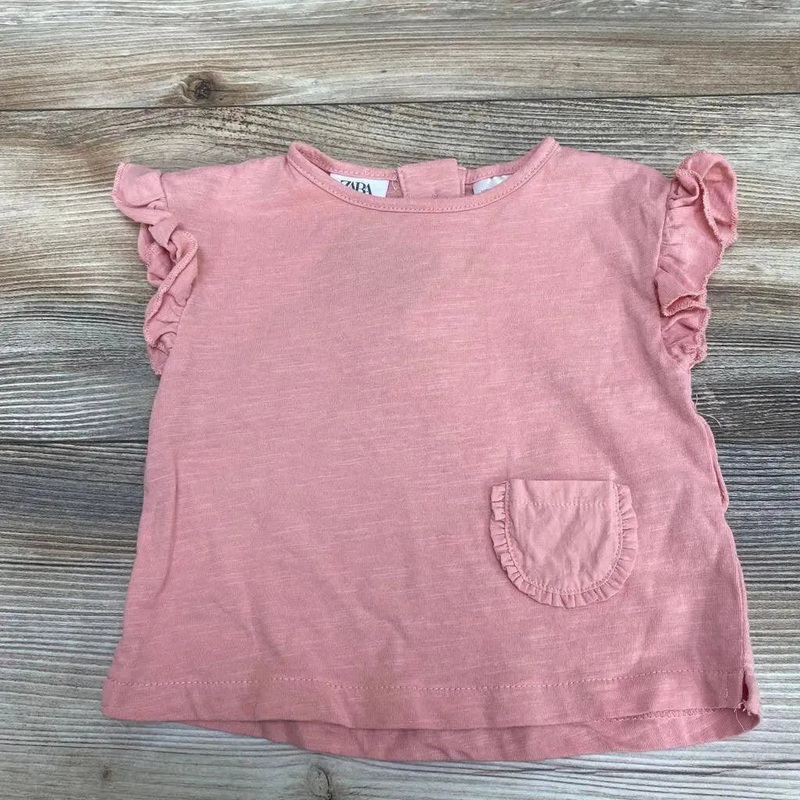 Sleeveless Shirt Solid Pink 3-6M Used