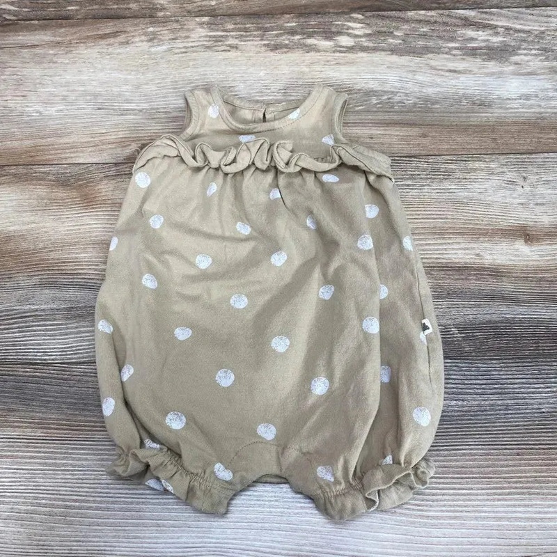BabyGap Polka Dot Shortie Romper sz 3-6m Beige 3-6m Used