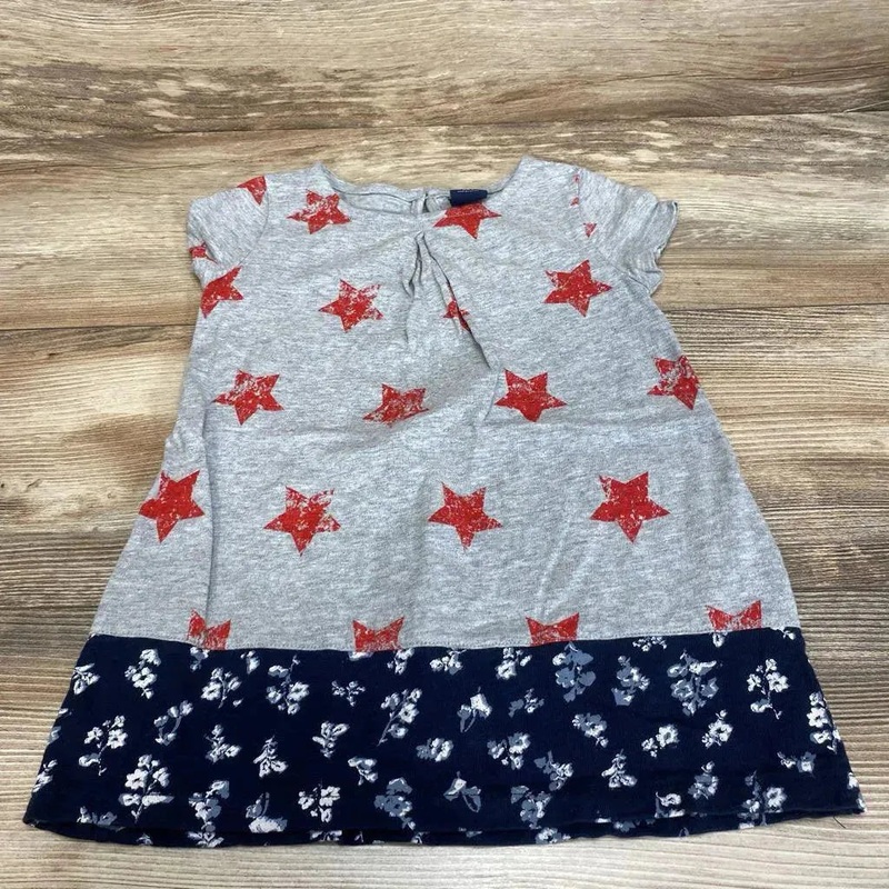 BabyGap Stars Tunic Sz 2T Grey 2T Used