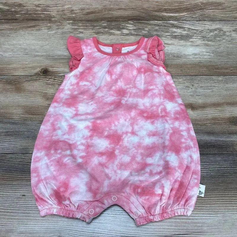 Burt’s Bees Baby Tie-Dye Shortie Romper sz 3-6M Pink 3-6M Used
