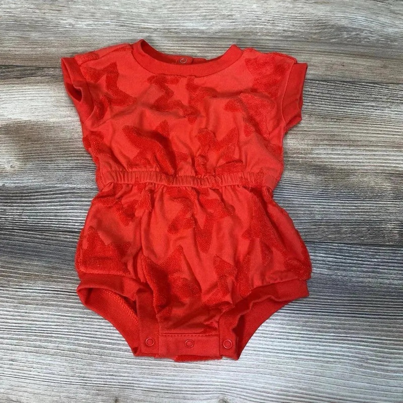 Cat & Jack Terry Star Romper sz 0-3m Red 0-3m Used