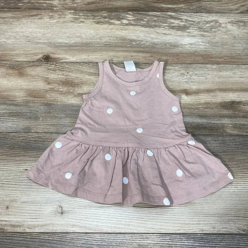 H&M Polka Dot Tank Top Peplum sz 3m Pink 3m Used