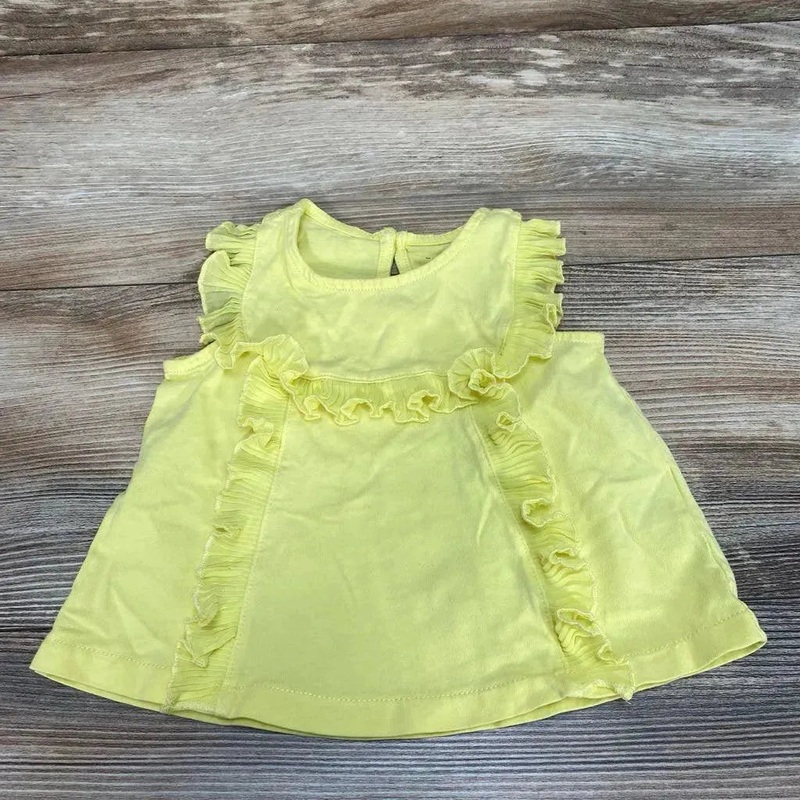 Janie & Jack Ruffle Top sz 12-18m Yellow 12-18m Used