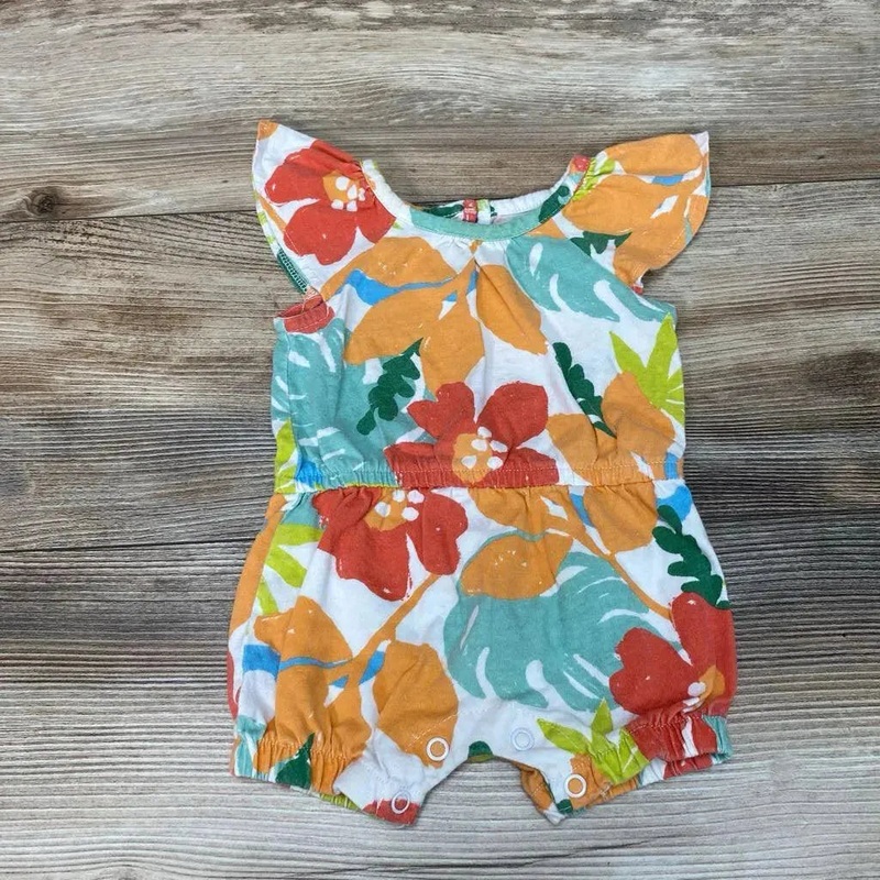Just One You Floral Romper sz 3m White 3m Used