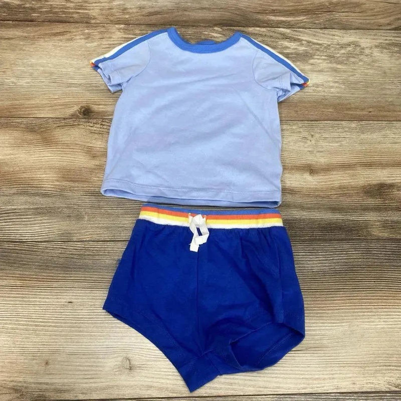 NEW Cat & Jack 2pc Shirt & Shorts sz 6-9m Blue 6-9m New