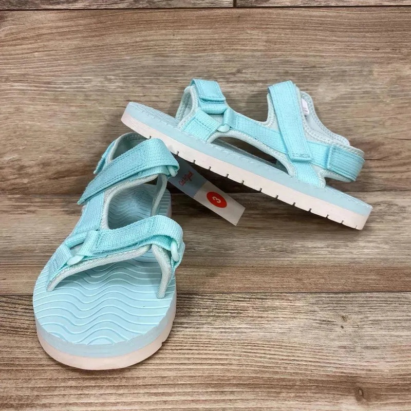 NEW Cat & Jack Emery Ankle Strap Sandals sz 3Y Turquoise 3Y New