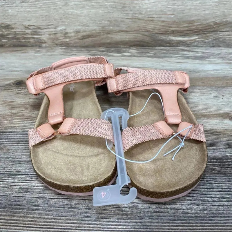 NEW Cat & Jack Val Footbed Sandals sz 4Y Blush 4Y New