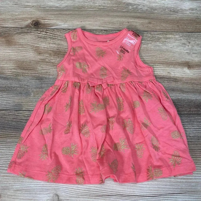 NEW First Impressions Pineapple Tank Tunic sz 3-6m Pink 3-6m New